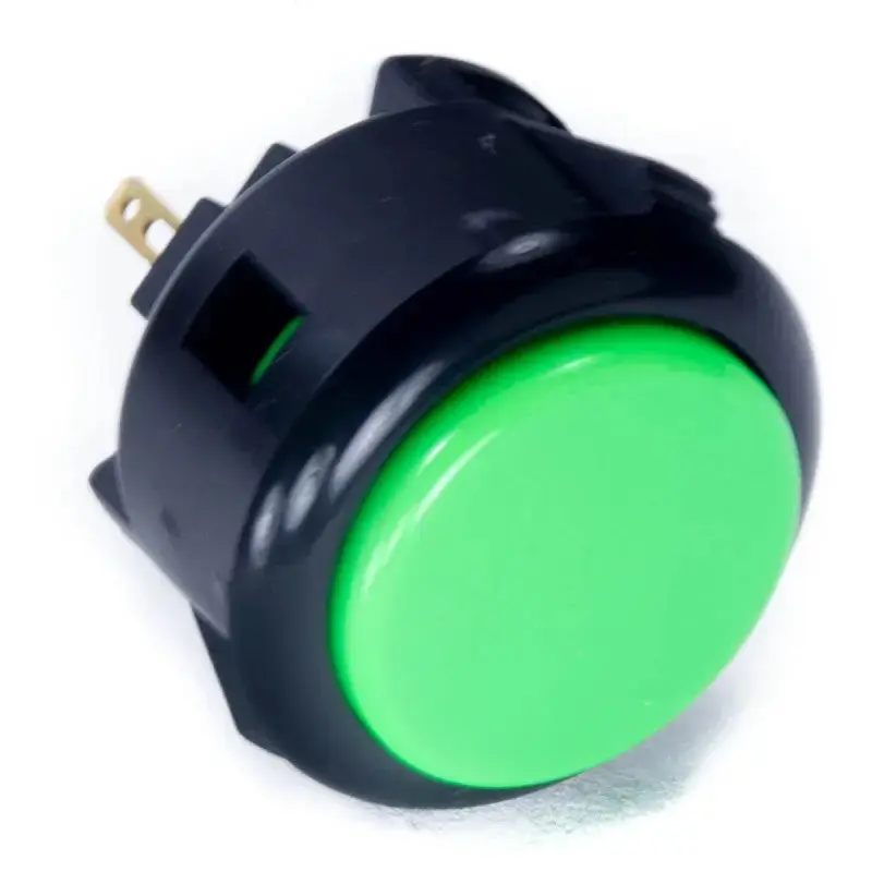 Sanwa OBSF-30 Snap-in Button - Black & Green