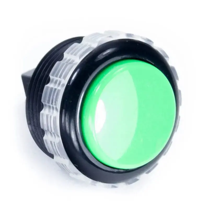 Seimitsu PS-14-GN 30 mm Screw-in Button - Black & Green
