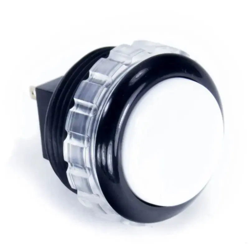 Seimitsu PS-14-GN 30 mm Screw-in Button - Black & White