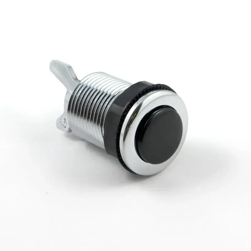 iL PSL-L-CV Convex Button - Chrome & Black Plunger