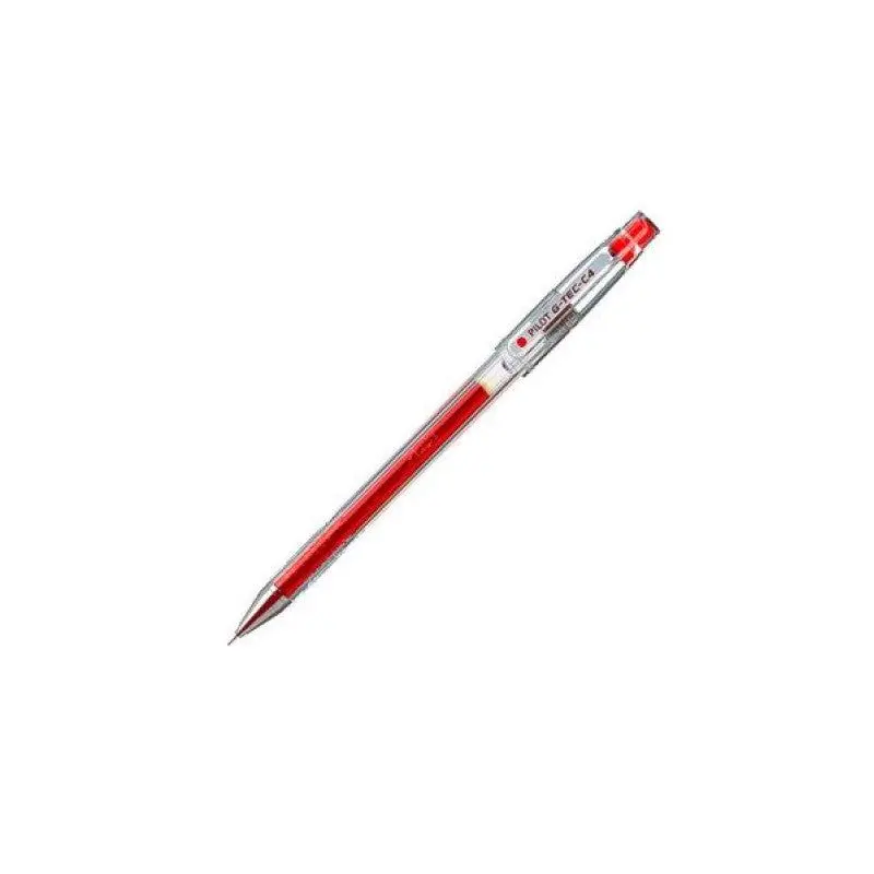 Pilot G-Tec C4 Extra Fine Needle Tip Gel Pen 0.4mm - Red