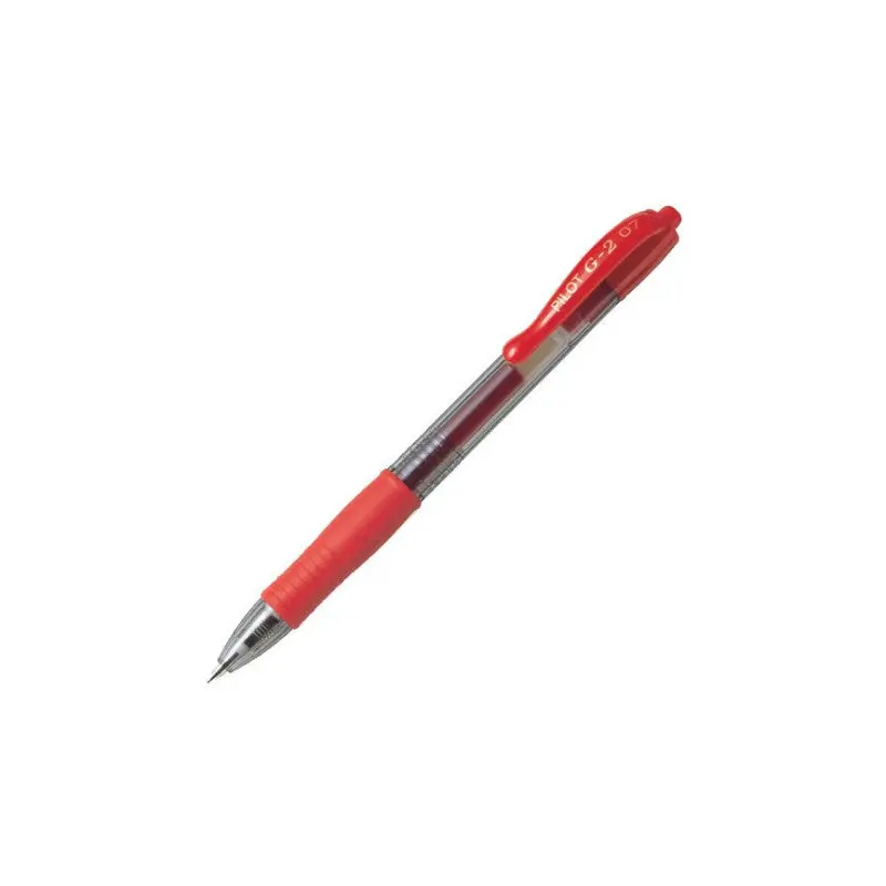 Pilot G2 Retractable Gel Ink Pen Fine 0.7mm - Red