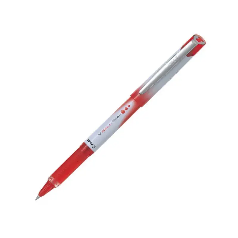 Pilot V-Ball Grip 0.7mm Rollerball Medium Pen - Red