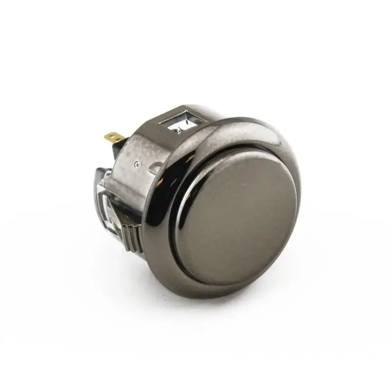 Sanwa OBSJ-30 Snap-in Button - Metallic Gun Metal