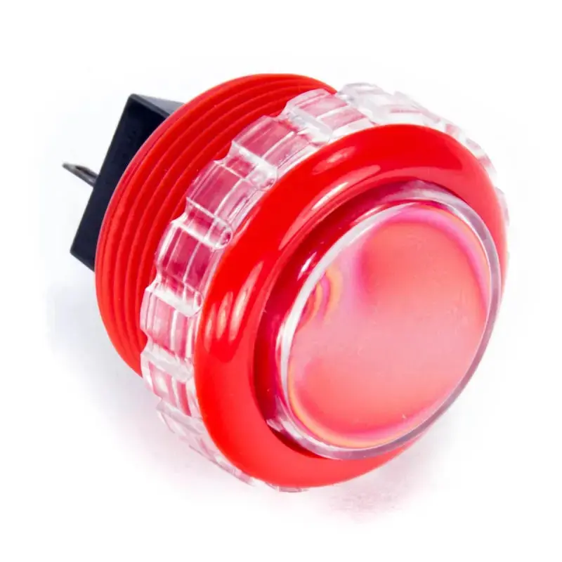 Seimitsu PS-14-GN-C 30 mm Screw-in Button - Red