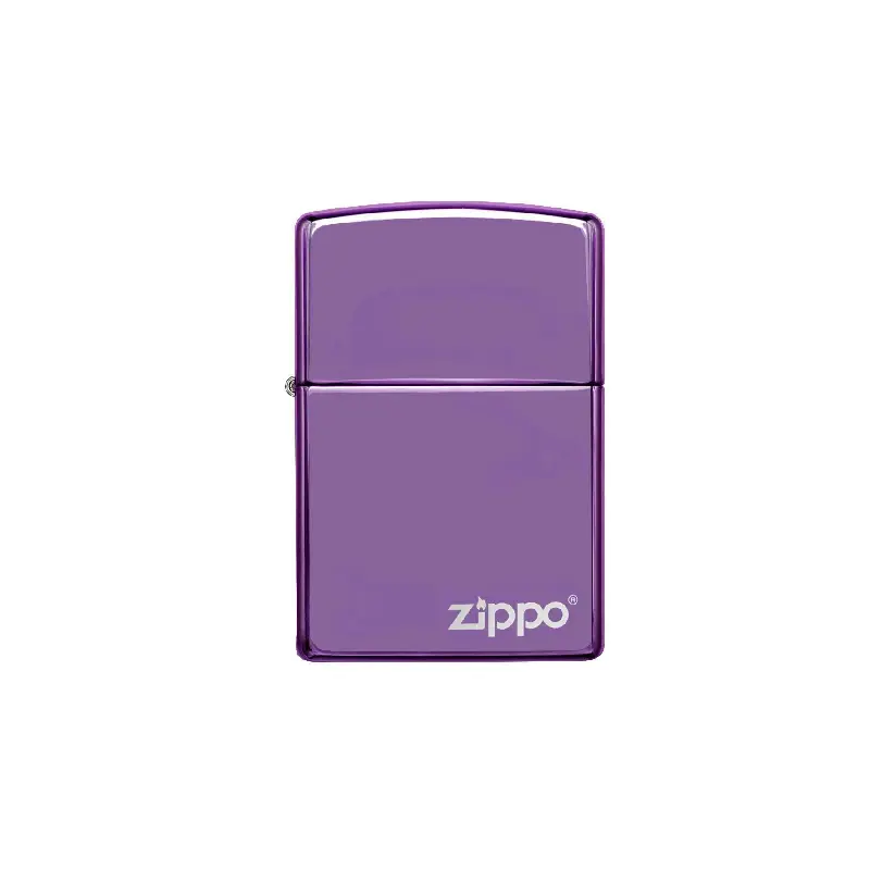 Zippo Abyss -  High Polish Purple Logo