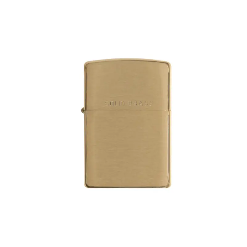 Zippo Brushed Solid Brass
