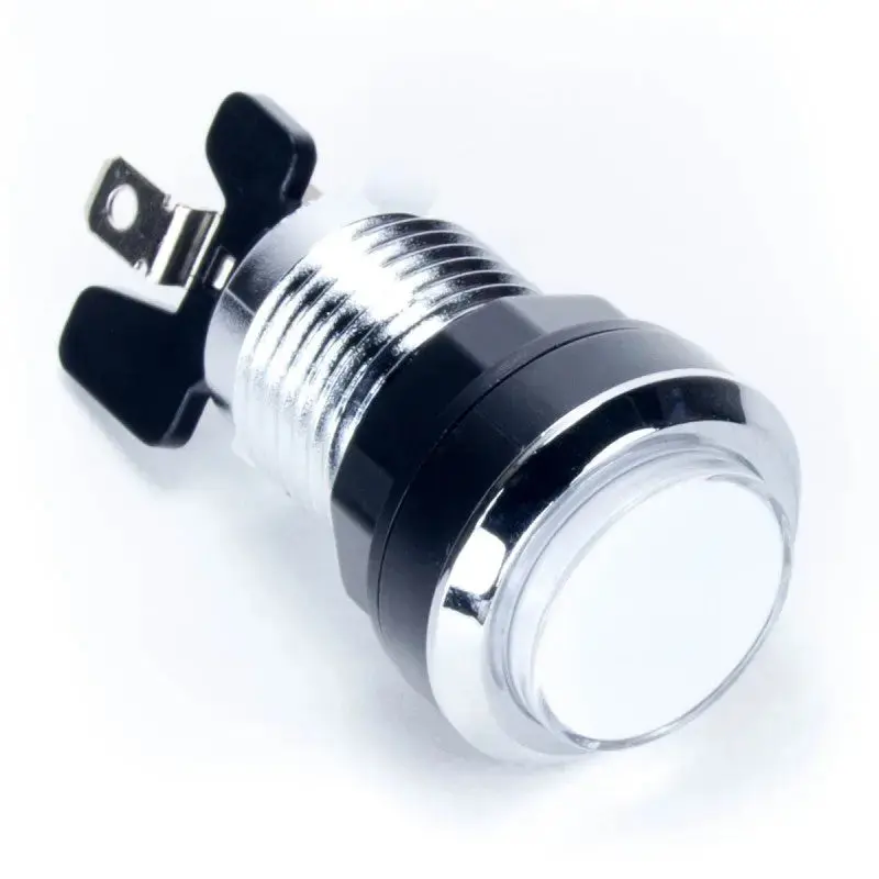 Paradise LED Button - Chrome and White