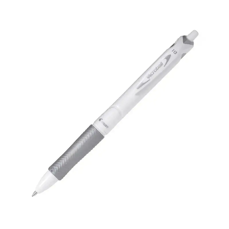 Pilot Acroball Pure White Pen 1.0 - Black Ink