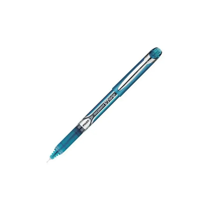 Pilot Hi-Tecpoint V7 Grip Rollerball MEDIUM Tip - Light Blue Ink