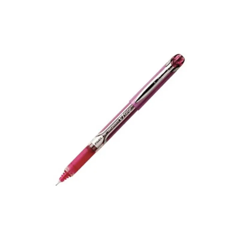 Pilot Hi-Tecpoint V7 Grip Rollerball MEDIUM Tip - Pink Ink