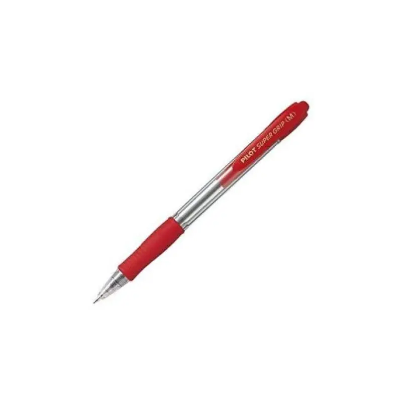 Pilot Super Grip Ballpoint Pen Medium - Red