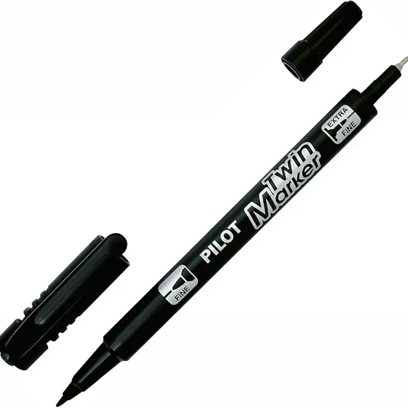 Pilot Twin Markers Liquid ink - Black