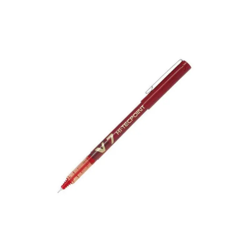 Pilot V7 Hi-Tecpoint Liquid Ink Rollerball FINE Tip - Red Ink