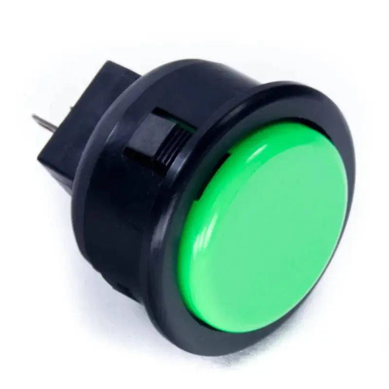 Seimitsu PS-14-G 30 mm Snap-in Button - Black & Green
