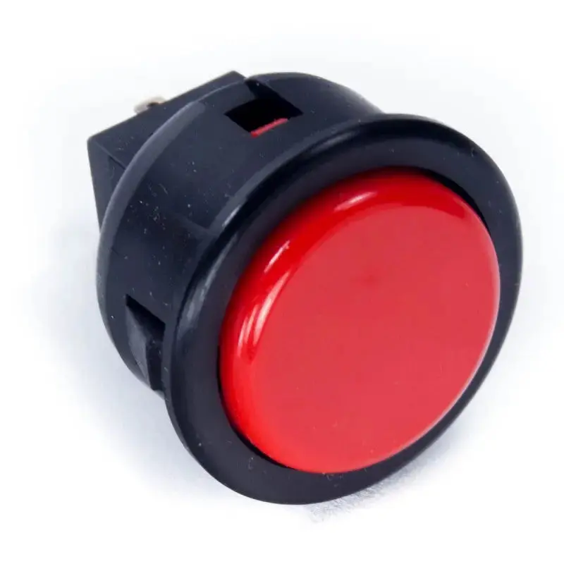 Seimitsu PS-14-G 30 mm Snap-in Button - Black & Red