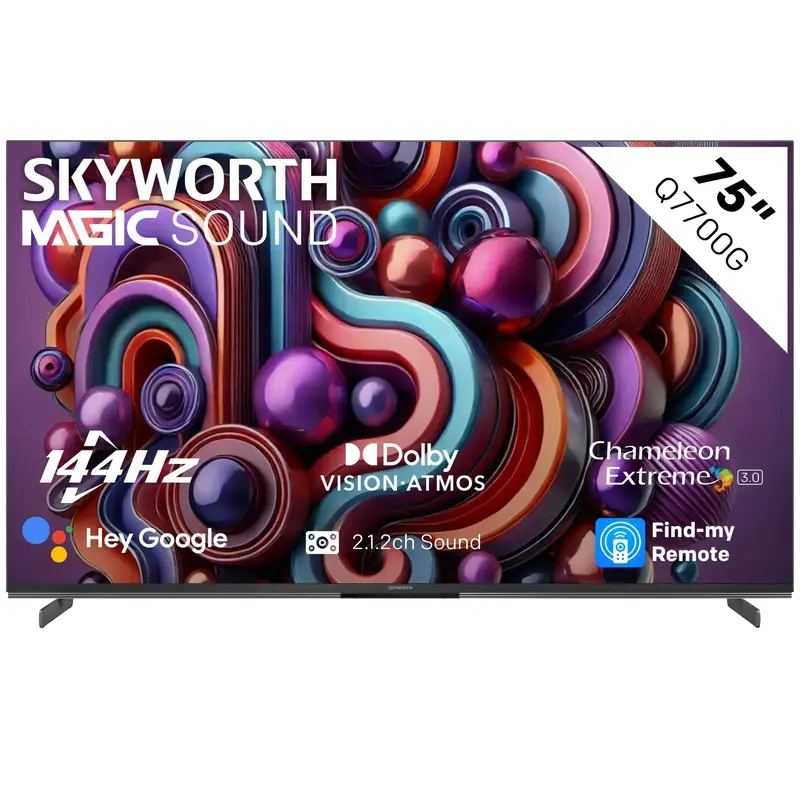 Skyworth 75Q7700G QLED Google 4K LED TV - 75"