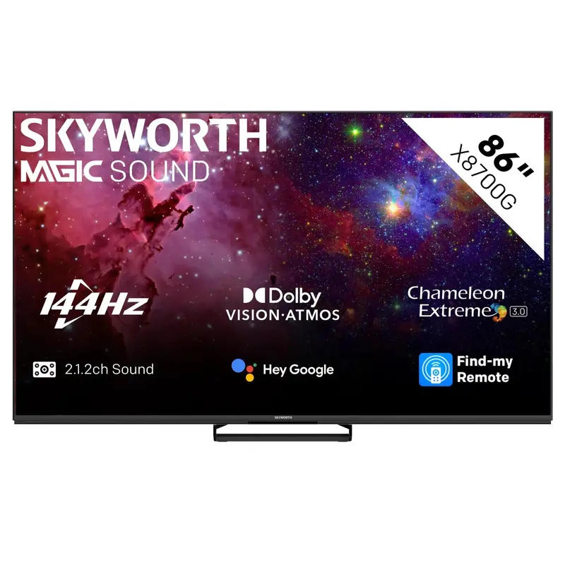 Skyworth 86X8700G Mini LED Google 4K LED TV - 85"