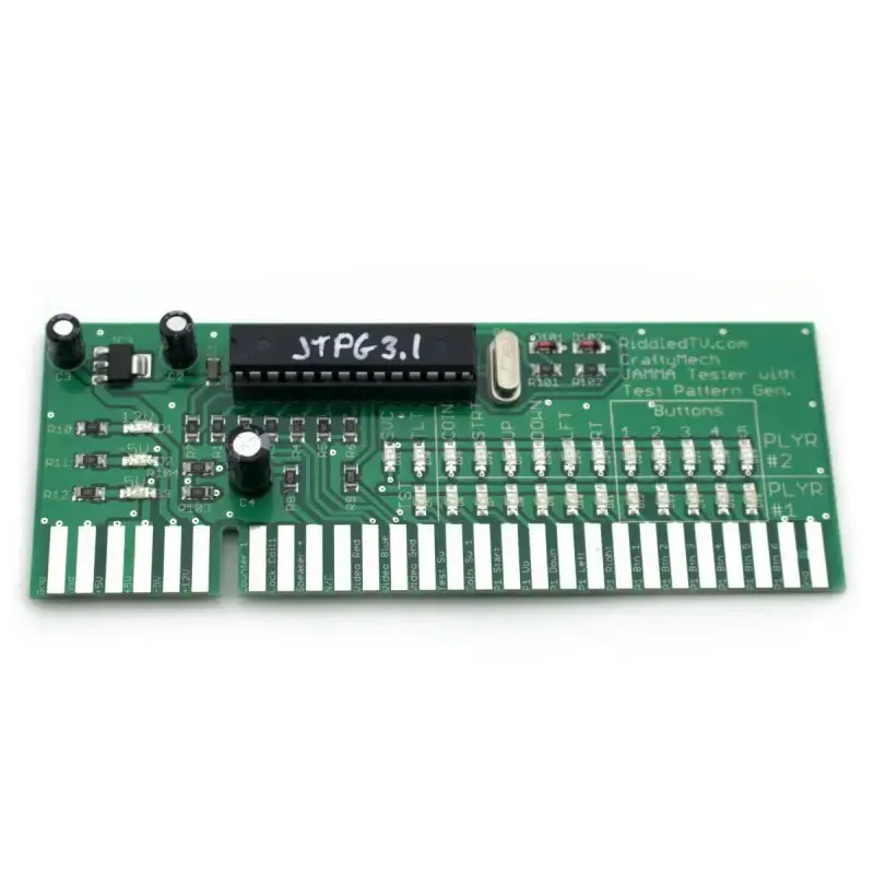 JAMMA Tester with Test Pattern Generator by RiddledTV & CraftyMech