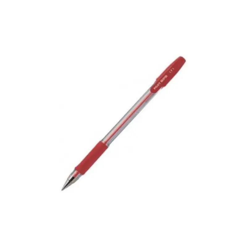 Pilot BPS Grip Ballpoint Pen Fine - Red Ink