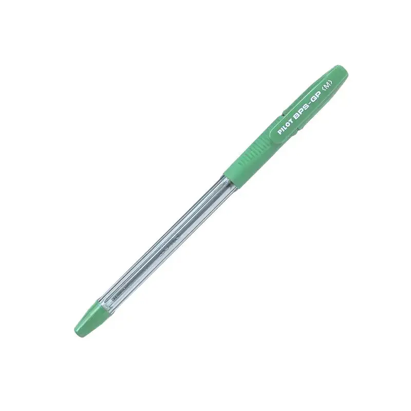 Pilot BPS Grip Ballpoint Pen Medium - Green ink