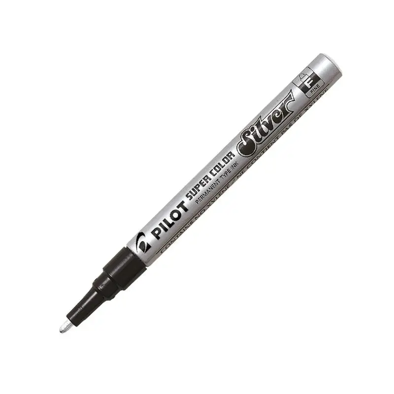 Pilot Super Colour Paint Marker Silver Fine