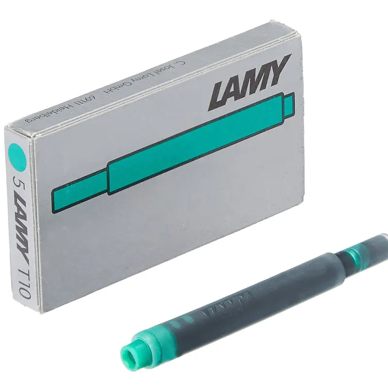 LAMY T10 Fountain Pen Ink Cartridges 5 Pack - Turquoise