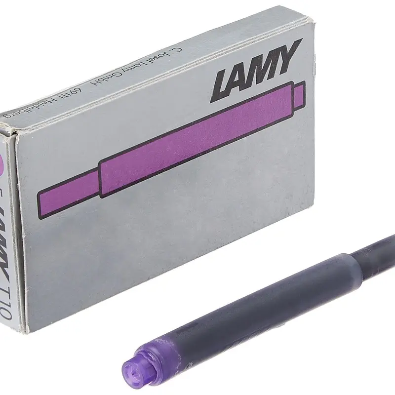 LAMY T10 Fountain Pen Ink Cartridges 5 Pack - Violet