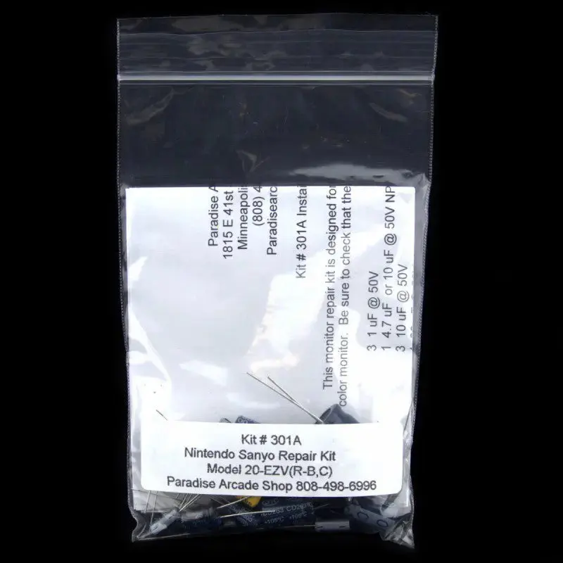 Nintendo Sanyo 20-EZV(R-B,C) Monitor Repair Cap Kit by Zanen