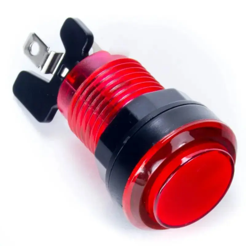 Paradise LED Button - Translucent Red