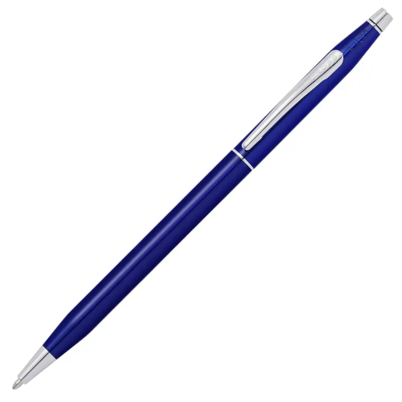 Cross Classic Century Ballpoint Pen Translucent Blue Chrome Trim - AT0082-112