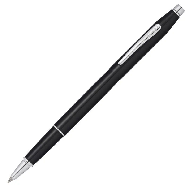 Cross Classic Century Rollerball Pen Black Lacquer Chrome Trim - AT0085-111