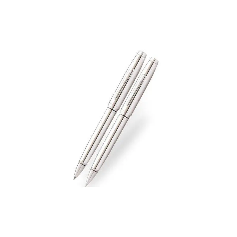 Cross Coventry Ballpoint Pen & Pencil Set Polished Chrome - AT0661-7