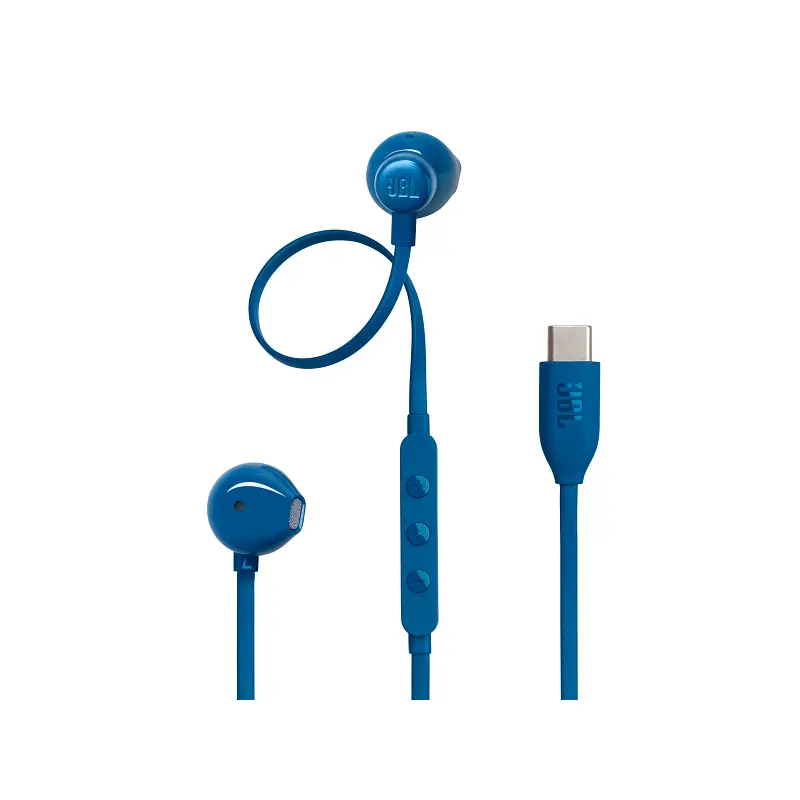 JBL TUNE 305C USB-C Wired Hi-Res Earbuds - Blue
