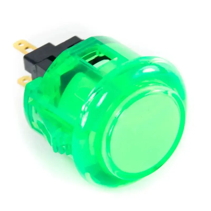 Sanwa OBSC-24 Snap-in Button - Clear Green