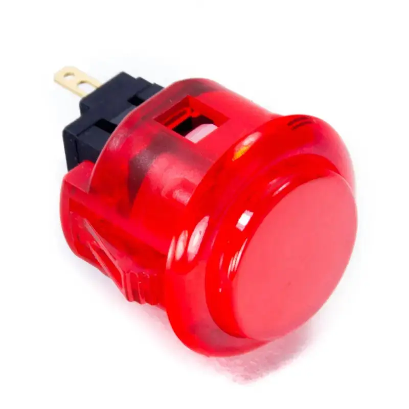 Sanwa OBSC-24 Snap-in Button - Clear Red