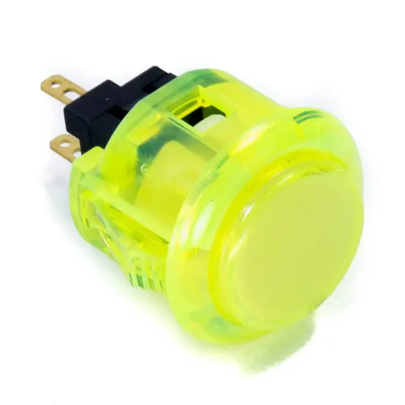 Sanwa OBSC-24 Snap-in Button - Clear Yellow