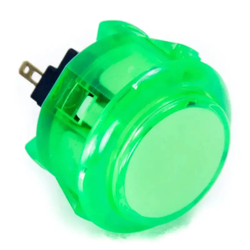 Sanwa OBSC-30 Snap-in Button - Clear Green