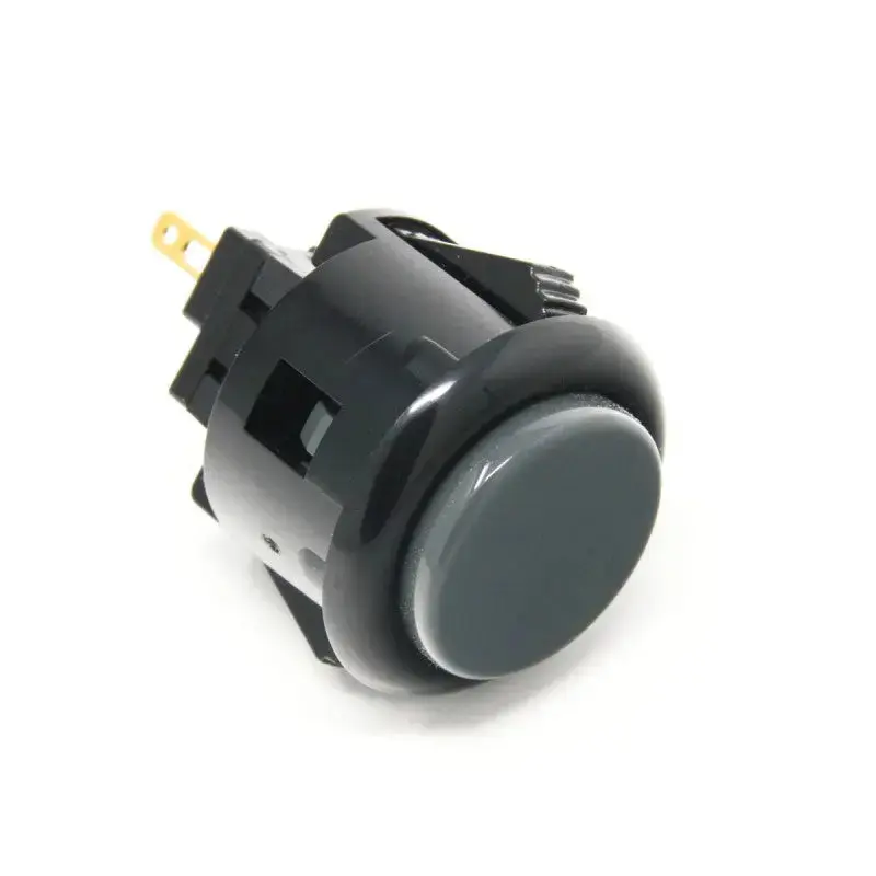 Sanwa OBSF-24 Snap-in Button - Black & Dark Hai
