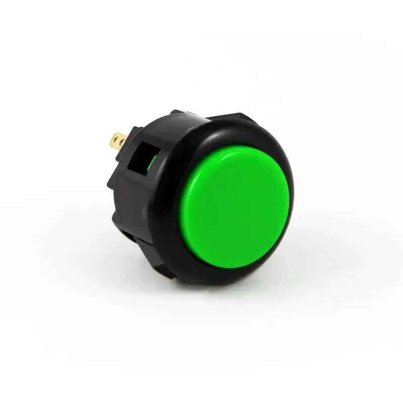 Sanwa OBSF-24 Snap-in Button - Black & Green