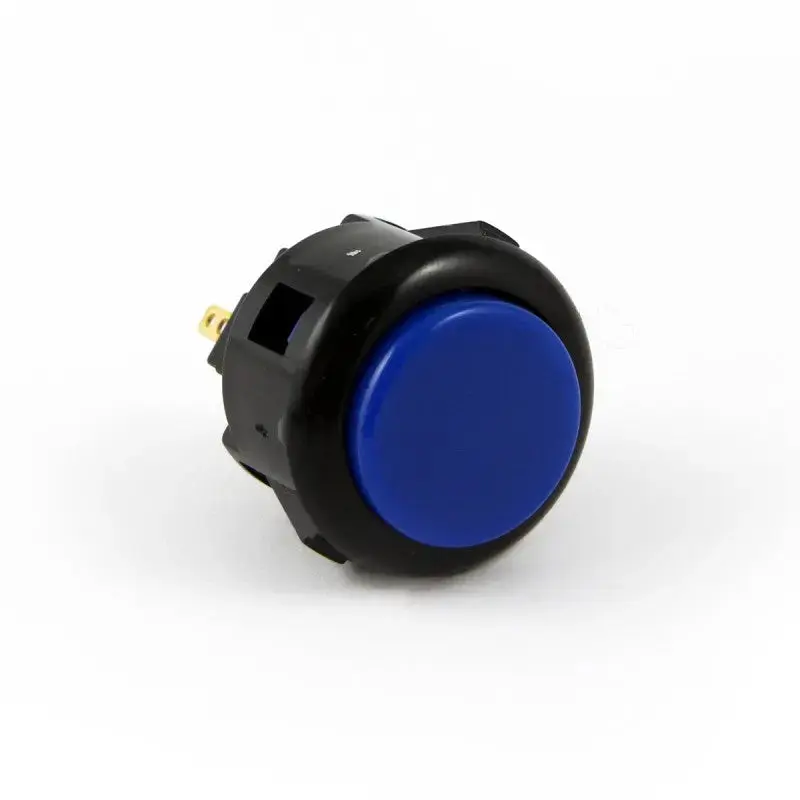Sanwa OBSF-24 Snap-in Button - Black & Marine Blue