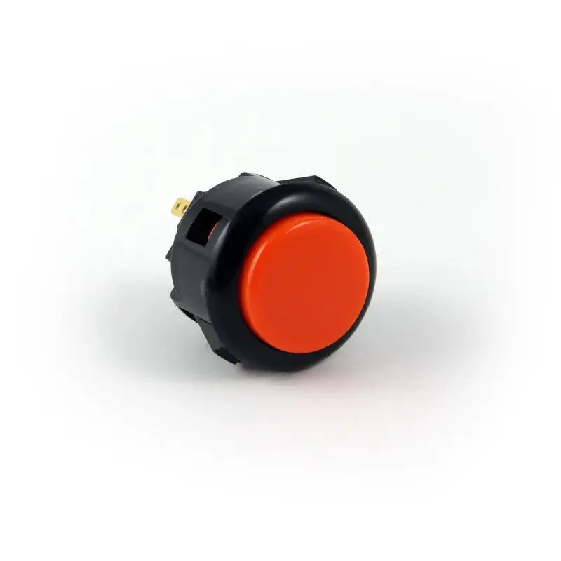 Sanwa OBSF-24 Snap-in Button - Black & Orange