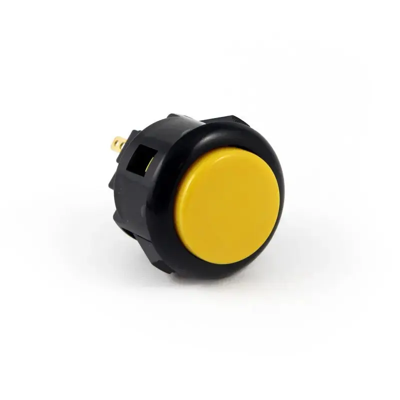 Sanwa OBSF-24 Snap-in Button - Black & Yellow
