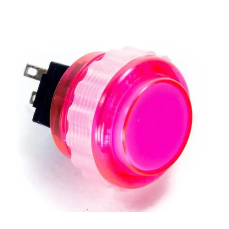 Seimitsu PS-14-DNK 24 mm Screw-in Button - Clear Pink