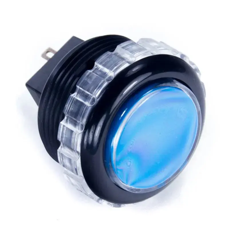 Seimitsu PS-14-GN-C 30 mm Screw-in Button - Black & Blue