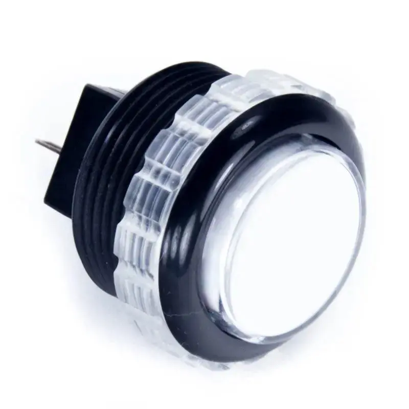 Seimitsu PS-14-GN-C 30 mm Screw-in Button - Black & White