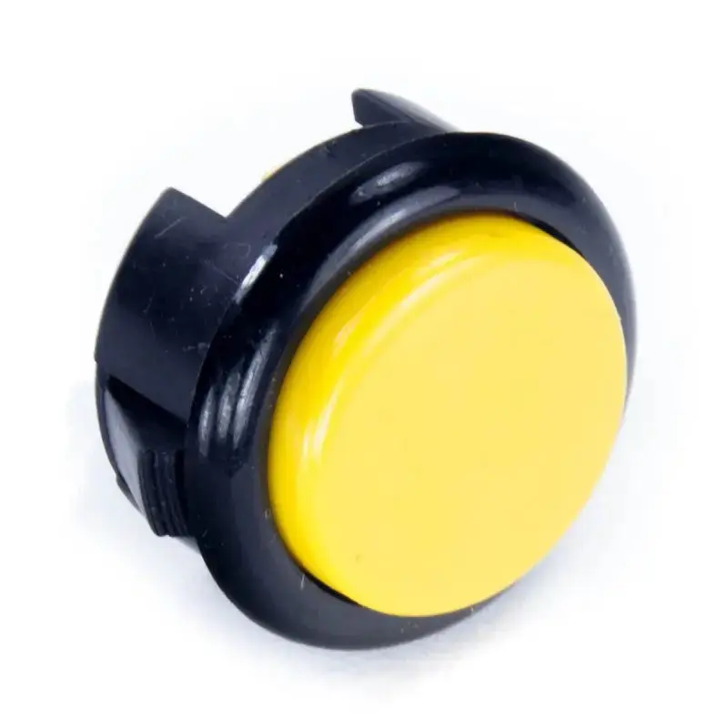 Seimitsu PS-15 30 mm Snap-in Button - Black & Yellow