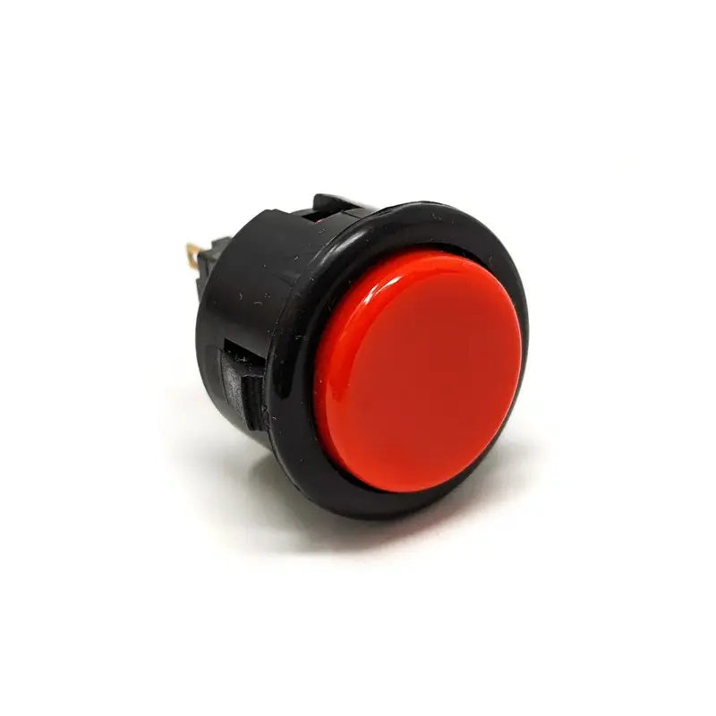 Seimitsu PS-14-D 24 mm Snap-in Button - Black & Red