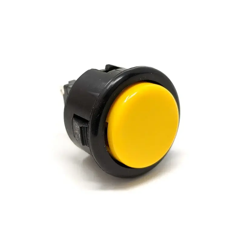 Seimitsu PS-14-D 24 mm Snap-in Button - Black & Yellow