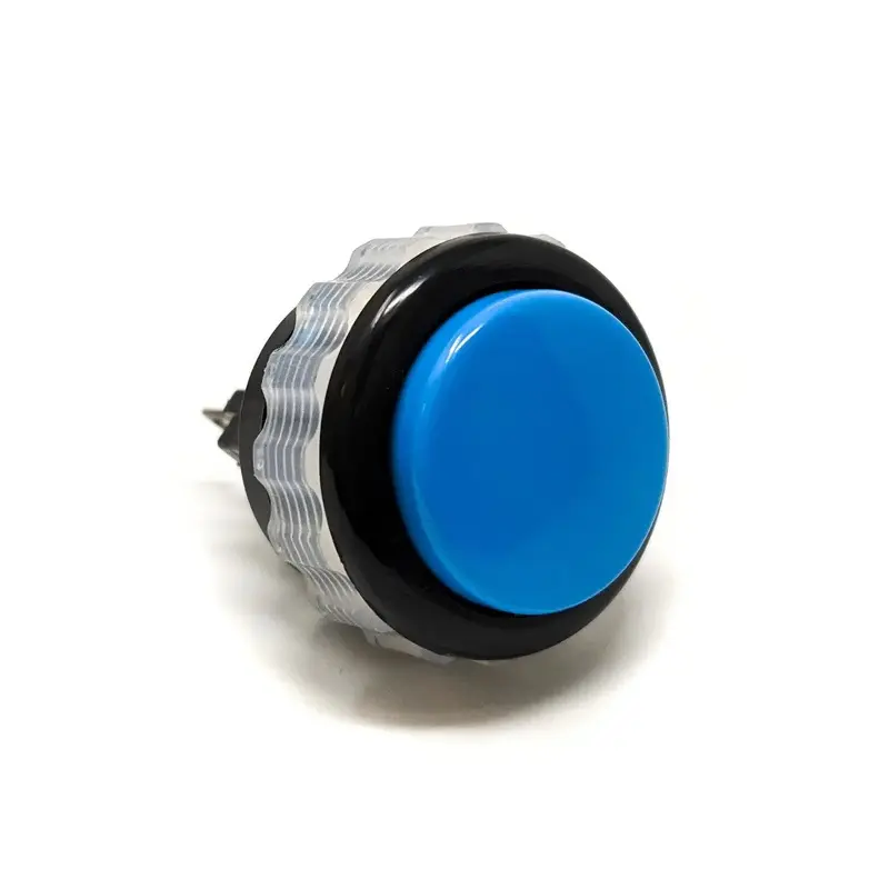 Seimitsu PS-14-DN 24 mm Screw-in Button - Black & Blue
